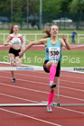Womens under-17s 300 metres hurdles, North Eastern Track and Fields Champs., Middlesbrough. Photo: David T. Hewitson/Sports for All Pics